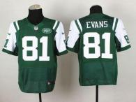 Nike New York Jets -81 Shaq Evans Green Team Color Men's Stitched NFL Elite Jersey