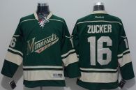 Minnesota Wild -16 Jason Zucker Green Stitched NHL Jersey
