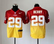 Nike Kansas City Chiefs #29 Eric Berry Red Gold Men's Stitched NFL Elite Fadeaway Fashion Jersey