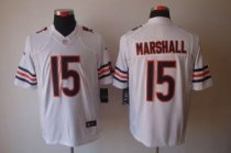Nike Bears -15 Brandon Marshall White Stitched NFL Limited Jersey
