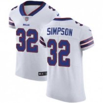Nike Bills -32 O J Simpson White Stitched NFL Vapor Untouchable Elite Jersey