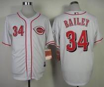 Cincinnati Reds -34 Homer Bailey White Cool Base Stitched MLB Jersey