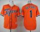 Detroit Tigers #1 Jose Iglesias Orange Cool Base Stitched MLB Jersey