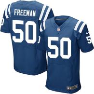 Nike Indianapolis Colts #50 Jerrell Freeman Royal Blue Team Color Men's Stitched NFL Elite Jersey