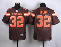 Nike Cleveland Browns -32 Jim Brown Brown Team Color Stitched NFL New Elite Jersey