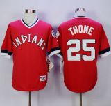 Cleveland Indians -25 Jim Thome Red 1978 Turn Back The Clock Stitched MLB Jersey