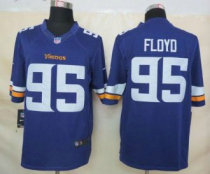 Nike Vikings -95 Sharrif Floyd Purple Team Color Stitched NFL Limited Jersey