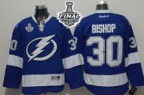Tampa Bay Lightning -30 Ben Bishop Blue 2015 Stanley Cup Stitched NHL Jersey