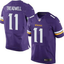Nike Vikings -11 Laquon Treadwell Purple Team Color Stitched NFL Elite Jersey