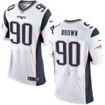 Nike New England Patriots -90 Malcom Brown White Stitched NFL New Elite Jersey