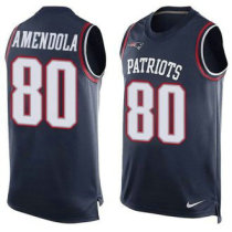 Nike New England Patriots -80 Danny Amendola Navy Blue Team Color Stitched NFL Limited Tank Top Jers