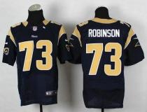 Nike St Louis Rams -73 Greg Robinson Navy Blue Team Color Men's Stitched NFL Elite Jersey