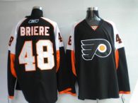 Philadelphia Flyers -48 Danny Briere Stitched Black NHL Jersey