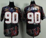 Nike Houston Texans #90 Jadeveon Clowney Team Color Men's Stitched NFL Elite Fanatical Version Jerse