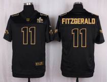 Nike Arizona Cardinals -11 Larry Fitzgerald Pro Line Black Gold Collection Stitched NFL Elite Jersey