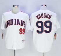 Cleveland Indians -99 Ricky Vaughn White 1978 Turn Back The Clock Stitched MLB Jersey
