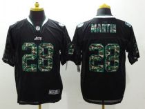 Nike New York Jets -28 Curtis Martin Black Men's Stitched NFL Elite Camo Fashion Jersey