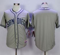 San Diego Padres Blank Grey Cool Base Stitched MLB Jersey