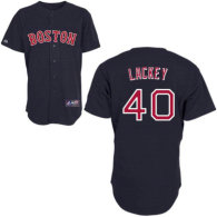 Boston Red Sox #40 John lackey Stitched Dark Blue MLB Jersey