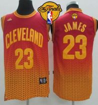 Cleveland Cavaliers -23 LeBron James Red Resonate Fashion The Finals Patch Stitched NBA Jersey