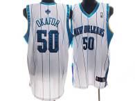 New Orleans Pelicans -50 Emeka Okafor Stitched White NBA Jersey