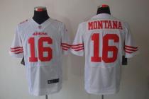 Nike San Francisco 49ers -16 Joe Montana White Mens Stitched NFL Elite Jersey