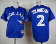 Toronto Blue Jays #2 Troy Tulowitzki Blue Alternate Cool Base Stitched MLB Jersey