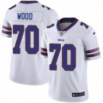 Nike Bills -70 Eric Wood White Stitched NFL Vapor Untouchable Limited Jersey