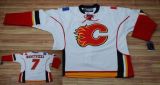 Calgary Flames -7 Todd Bertuzzi Stitched White NHL Jersey