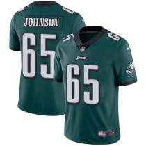 Nike Eagles -65 Lane Johnson Midnight Green Team Color Stitched NFL Vapor Untouchable Limited Jersey