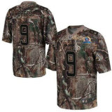 Nike Saints -9 Drew Brees Camo With Hall of Fame 50th Patch Stitched NFL Realtree Elite Jersey