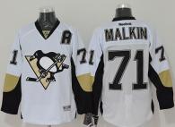 Pittsburgh Penguins -71 Evgeni Malkin White Stitched NHL Jersey