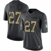 Nike Bills -27 Tre Davious White Black Stitched NFL Limited 2016 Salute To Service Jersey