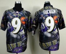 Nike Baltimore Ravens -9 Justin Tucker Team Color NFL Elite Fanatical Version Jersey