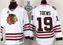 Chicago Blackhawks -19 Jonathan Toews White 2015 Stanley Cup Stitched NHL Jersey