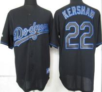 Los Angeles Dodgers -22 Clayton Kershaw Black Fashion Stitched MLB Jersey