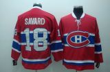 Montreal Canadiens -18 Serge Savard Stitched Red CH CCM Throwback NHL Jersey