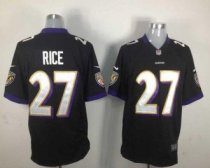 Nike Ravens -27 Ray Rice Black Alternate Stitched NFL Game Jersey