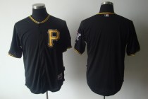 Pittsburgh Pirates Blank Black Cool Base Stitched MLB Jersey