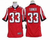 Nike Falcons 33 Michael Turner Red Team Color Stitched NFL Game Jersey