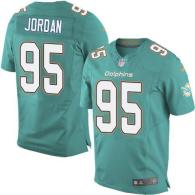 Nike Miami Dolphins #95 Dion Jordan Aqua Green Team Color Men's Stitched NFL New Elite Jersey