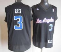 Los Angeles Clippers -3 Chris Paul Black CP3 Fashion Stitched NBA Jersey