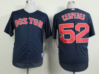 Boston Red Sox #52 Yoenis Cespedes Dark Blue Cool Base Stitched MLB Jersey