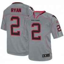 Nike Falcons 2 Matt Ryan Lights Out Grey Stitched NFL Elite Jersey
