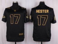 Nike Atlanta Falcons 17 Devin Hester Black Stitched NFL Elite Pro Line Gold Collection Jersey