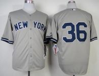 New York Yankees -36 Carlos Beltran Grey Stitched MLB Jersey