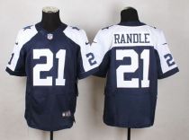 Nike Dallas Cowboys #21 Joseph Randle Navy Blue Thanksgiving Throwback Men's Stitched NFL Elite Jers