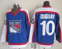 New York Rangers -10 Ron Duguay Blue White CCM Throwback Stitched NHL Jersey