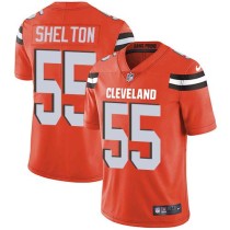 Nike Browns -55 Danny Shelton Orange Alternate Stitched NFL Vapor Untouchable Limited Jersey