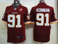 Nike Redskins -91 Ryan Kerrigan Burgundy Red Team Color With 80TH Patch Stitched NFL Limited Jersey